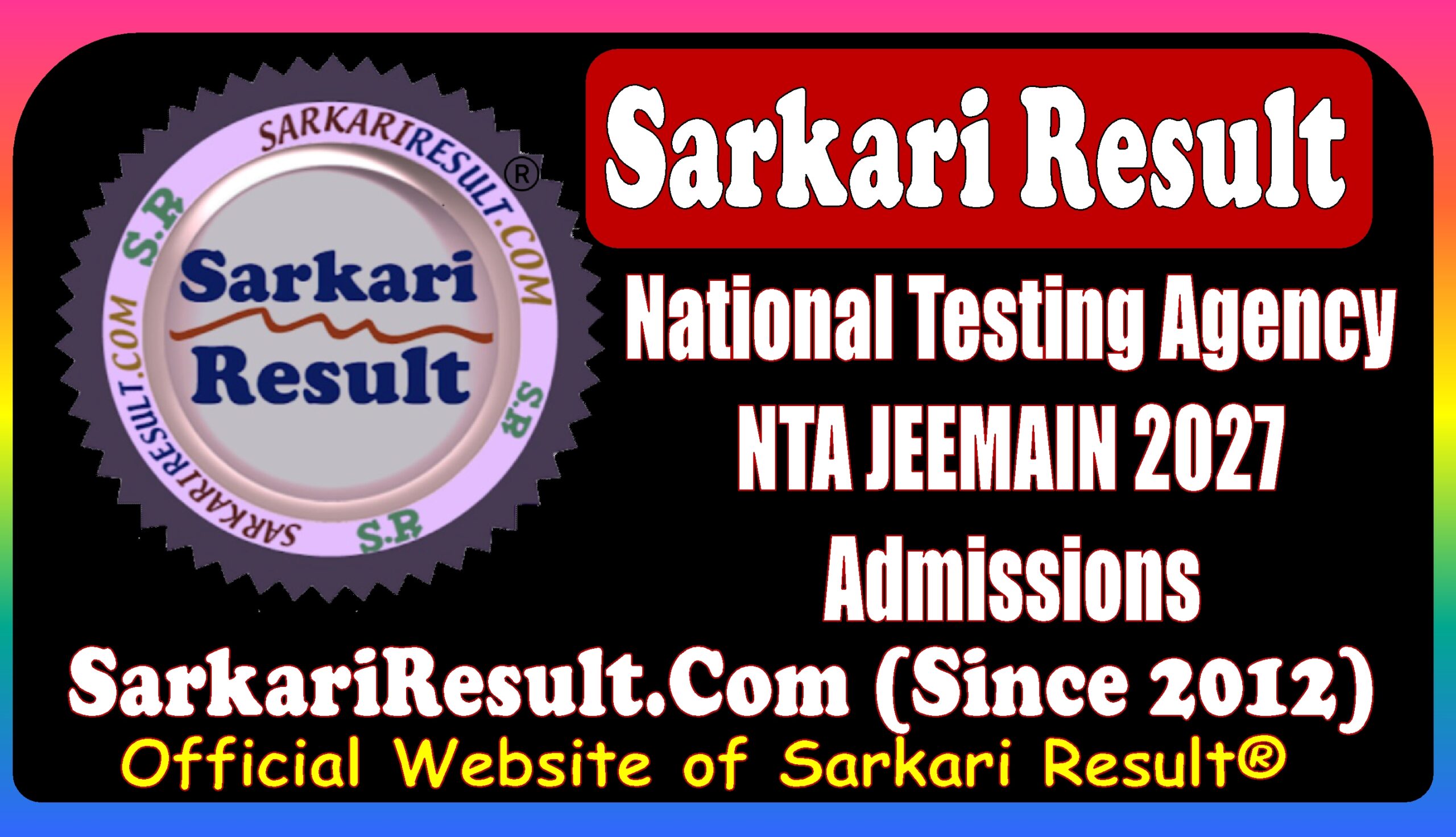 NTA JEEMAIN Session I Online Form 2027