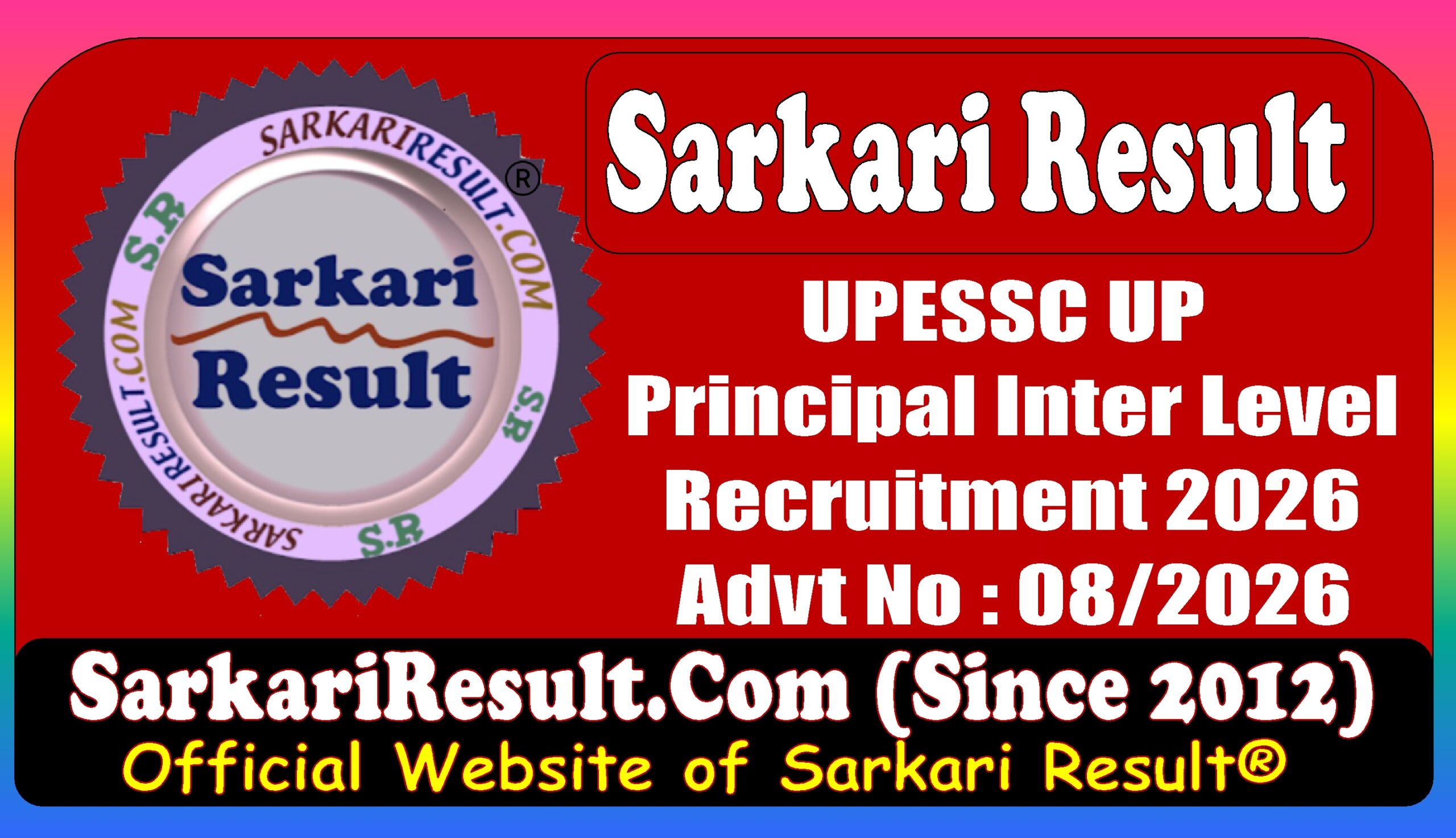UPESSC UP Principal Online Form 2026